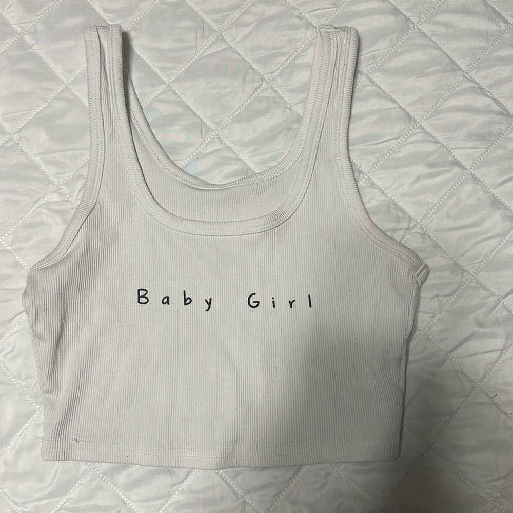 White Crop top